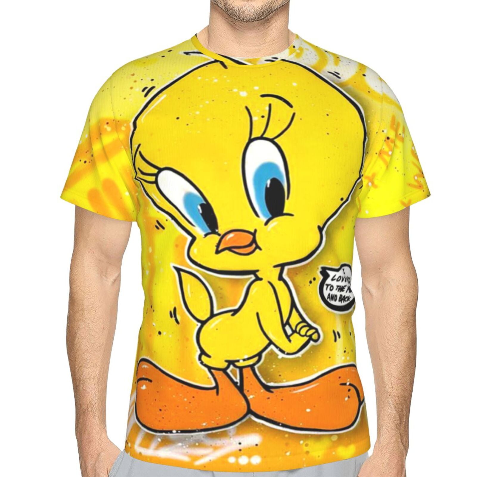 T-shirt Vintage Tweety Bird - Ski Breckenridge - Taille L - Couleur Violet - Années 90