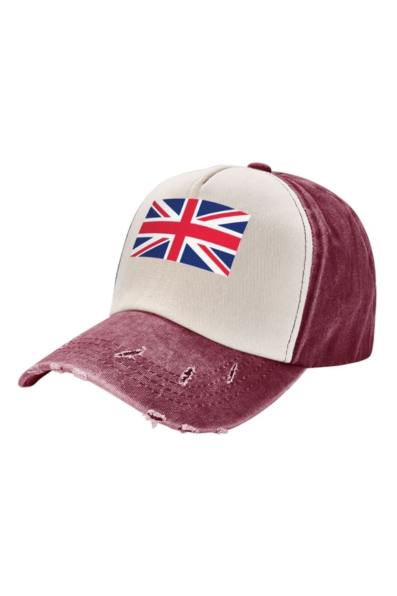 Men Women Union Jacks Flag Distressed Twill Cotton Baseball Cap Vintage Adjustable Dad Hat