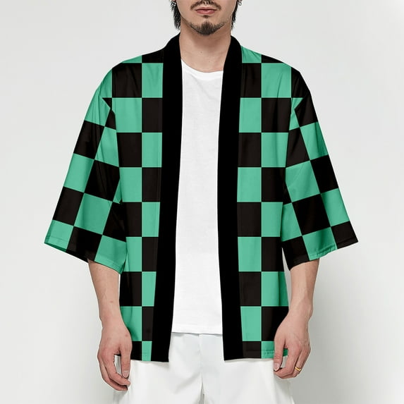 Men Women Unisex Cardigan Shirt Demon Slayer kimetsu no yaiba Cosplay Costume Casual Kimono Haori Coat Shirt