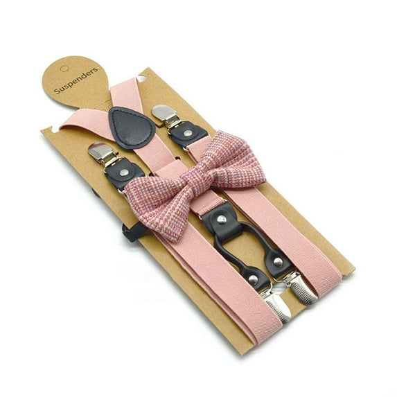 Men Women Unisex Matching Suspenders Braces&Bow Tie Combo Sets Fancy Costume