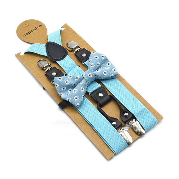 Men Women Unisex Matching Suspenders Braces&Bow Tie Combo Sets Fancy Costume