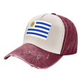 thumbnail image 1 of Men Women Uruguay Flag Baseball Cap Golf Dad Hat Adjustable Low Profile Cotton Hat, 1 of 7