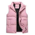 thumbnail image 1 of Men Women Vest for Men Autumn Fashion Cotton Vest Casual Loose Vest Jacket Solid Color Jacket, 1 of 3