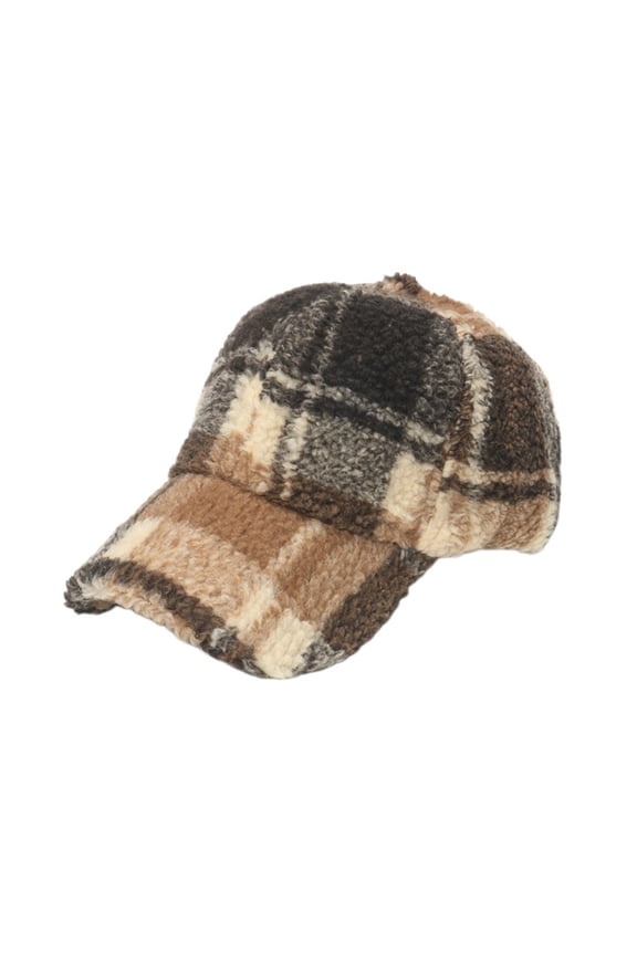 Men Women Vintage Black Red Plaid Baseball Cap Fashion Outdoor Sun Hat Stylish Adjustable Mens Baseball Cap Khaki One Size