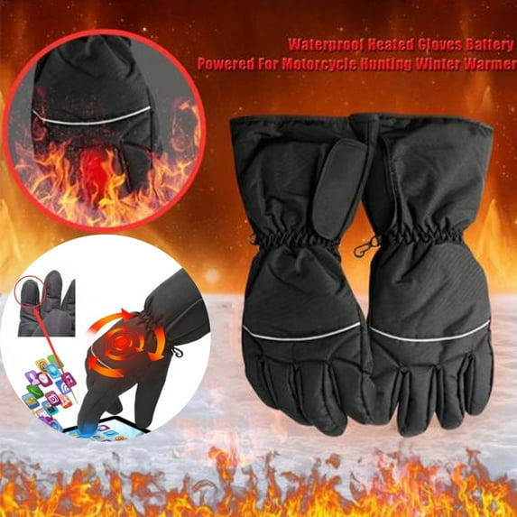 Men Women Warm Gloves Electric Rechargeable Battery Heated Touchscreen Winter Warm Gloves