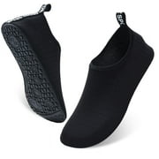 TRAVLOG Men Women Water Shoes Quick-Dry Aqua Socks Black