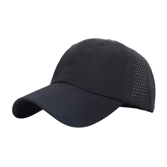 Men Women Waterproof Quick Dry Baseball Cap Run Hats Mesh Lightweight for Outdoor Sports 2026 Black One Size