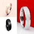 thumbnail image 1 of Men Women Wedding Band Ring Stainless Steel Matte Ring Jewelry Couple Gift, 1 of 8