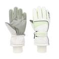 thumbnail image 1 of Men Women Winter Ski Gloves for Men Women Touchscreen Compatible Thermal Lined Thick Cold Weather Outdoor Protection Light Green, 1 of 3