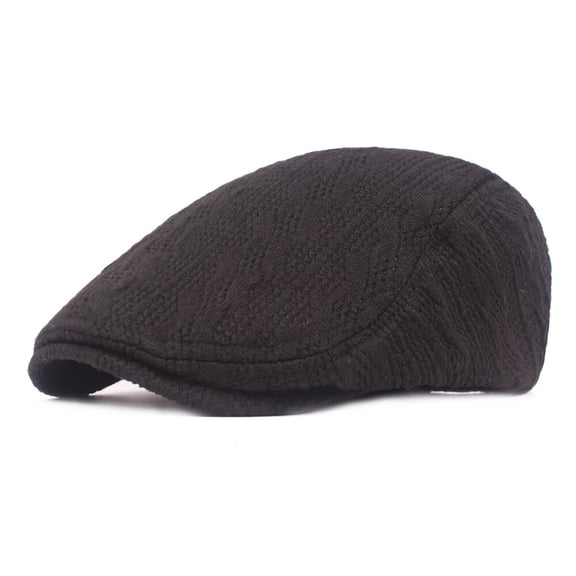 Men Women Winter Warm Knitted Hat Thick Newsboy Golf Flat Beret Driving Caps