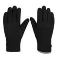 thumbnail image 1 of Men Women Winter Waterproof thermal Fleece Lined Ski Gloves Touchscreen Fingers Gloves, Snow Warm Cycling Cold Weather, Driving Biking Running 1 Pair Black Free Size, 1 of 7
