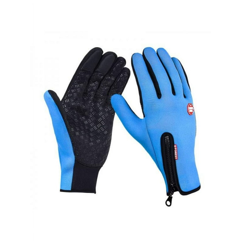 Men Women Winter Work Gloves Screen Touching Waterproof Insulated Warm Grip  Mittens 