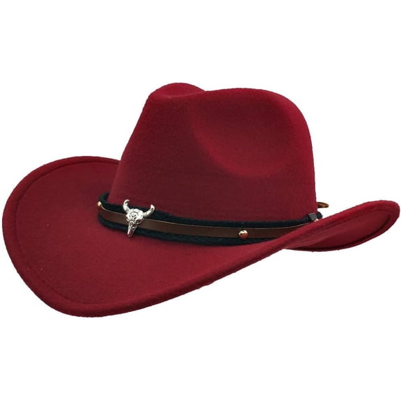 Men & Women's  Felt Cowboy Hat Wide Brim  Outback