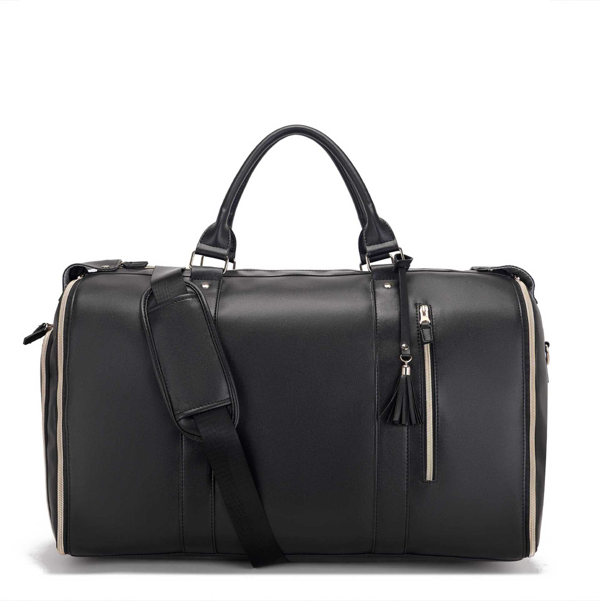 Men Women's Garment Bag Large Capacity Duffel Bag Suit Travel Bag Weekender Bag with Shoe Pouch