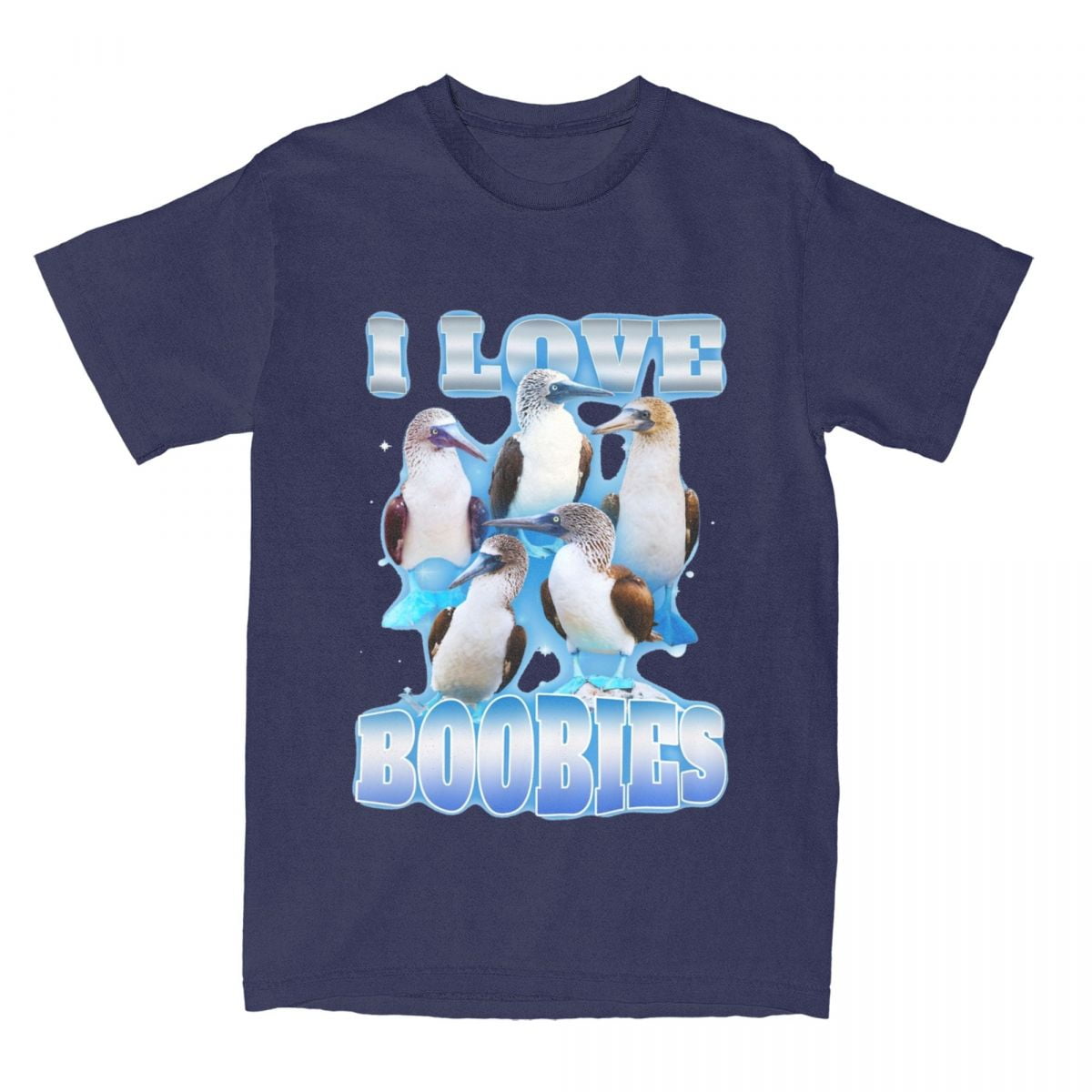 Men Women's I Love Boobies Bird Meme T Shirt Accessories Funny Boobs ...