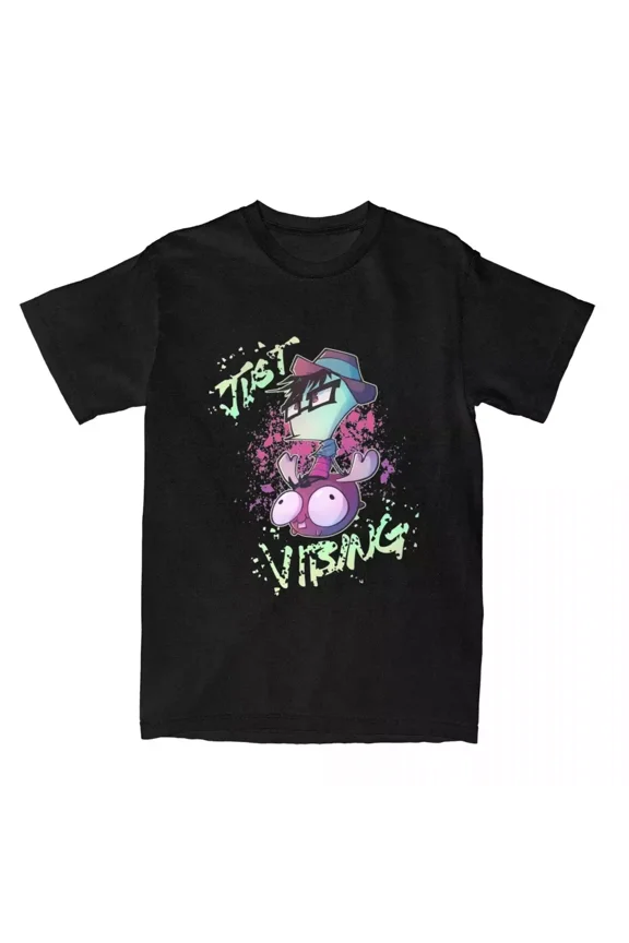 Men Women's Invaders Zims Shminvader Shmim Shirt Merchandise Pure Cotton T-shirt