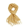 thumbnail image 1 of TZ Promise Men Women's Mustard Scarves Solid Plain Classic Soft Long for Winter Warm, 1 of 4