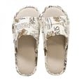 thumbnail image 1 of Men Women's Open Toe House Slippers Arch Support Lightweight Linen Slippers Shoes, 1 of 6