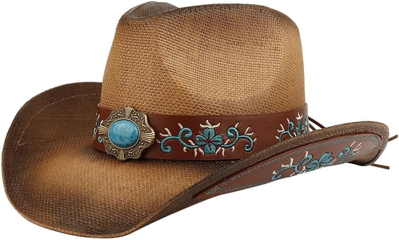 Cowgirl Hat Western Cowboy Hat For Women & Men - Wide Brim  display picture 3
