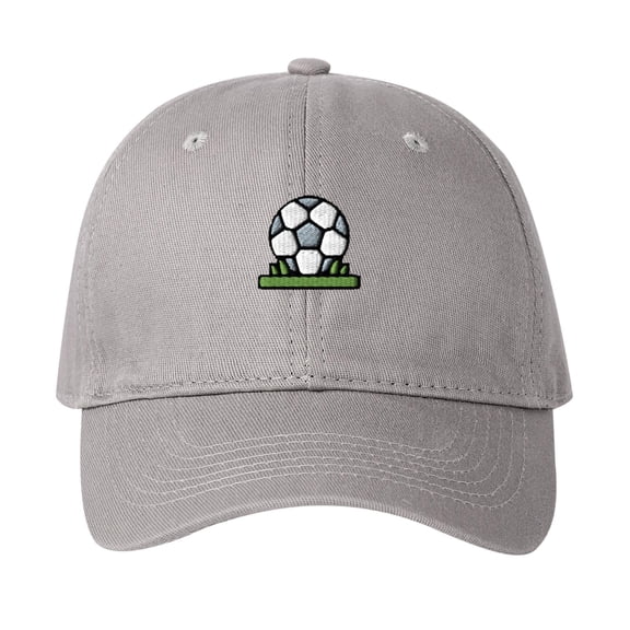 Men Womens Baseball Caps Embroidered Soccer Cotton Adjustable Unisex Soft Top Sun Hat Outdoor Running Workouts Grey One Size