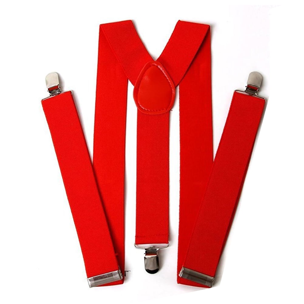 Men Womens Clipon Suspenders Elastic YShape Adjustable Braces Pants