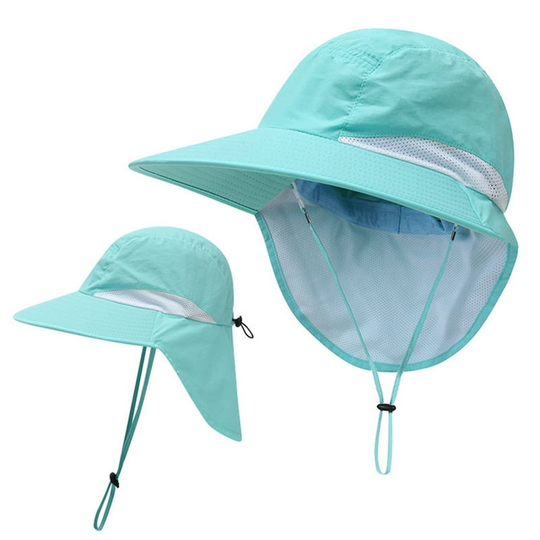Men Womens Mountaineering Fishing Camouflage Hood Rope Outdoor Shade  Foldable Casual Bucket Hat Bucket Hats Blue 