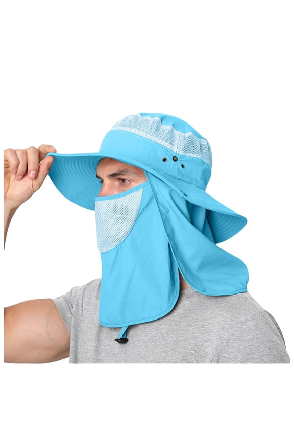 Men and Womens Summer Sun Hat Wide Brim Outdoor Hat Foldable Ponytail Bucket Cap for Beach Fishing Hiking Men's Sun Hat Bucket Hat with Pocket Floppy Hat Black Cloth Hat Black Bucket Hat Man