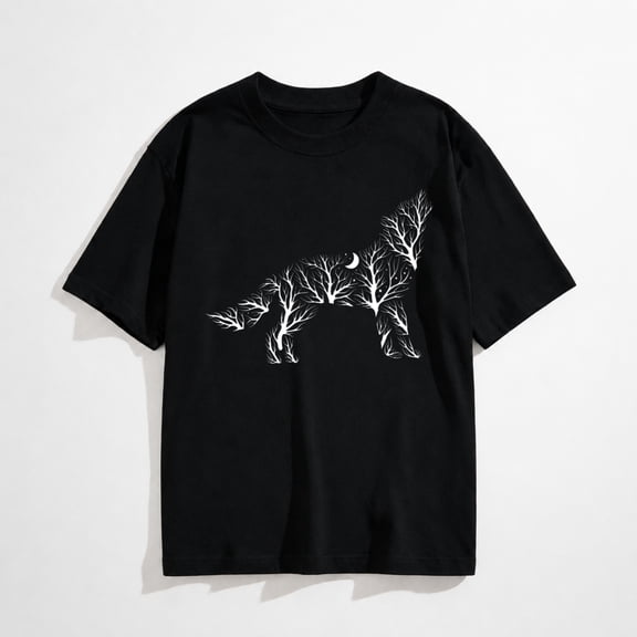 Men Womens Wolf T-Shirts Alpha Wolf Shirts Wolves Lovers Short Sleeve Tee Tops