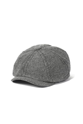 Men Woolen Stripe Gatsby Newsboy Hat Cabbie Driver Bakerboy Cap Peaky Flat Hats