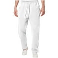 thumbnail image 1 of Men Work Pants, Mens Sweatpants Open Bottom Baggy Sweat Pants for Men Straight Leg Fleece Loose Fit Gym Athletic Sweatpants Pockets, 1 of 9