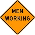 thumbnail image 1 of Men Working Symbo Sign - 18 x 18 Warning Sign with Highly Visible Design - Durable Construction, 10 Year 3M Warranty, 1 of 5