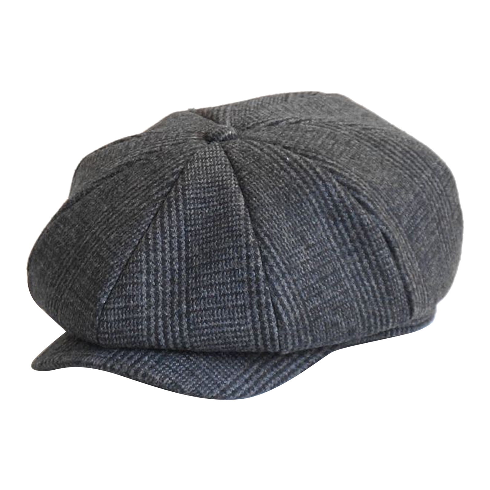 Men Workout Hats Solid Color Newsboy Vintage Beret Flat Cabbie Driving