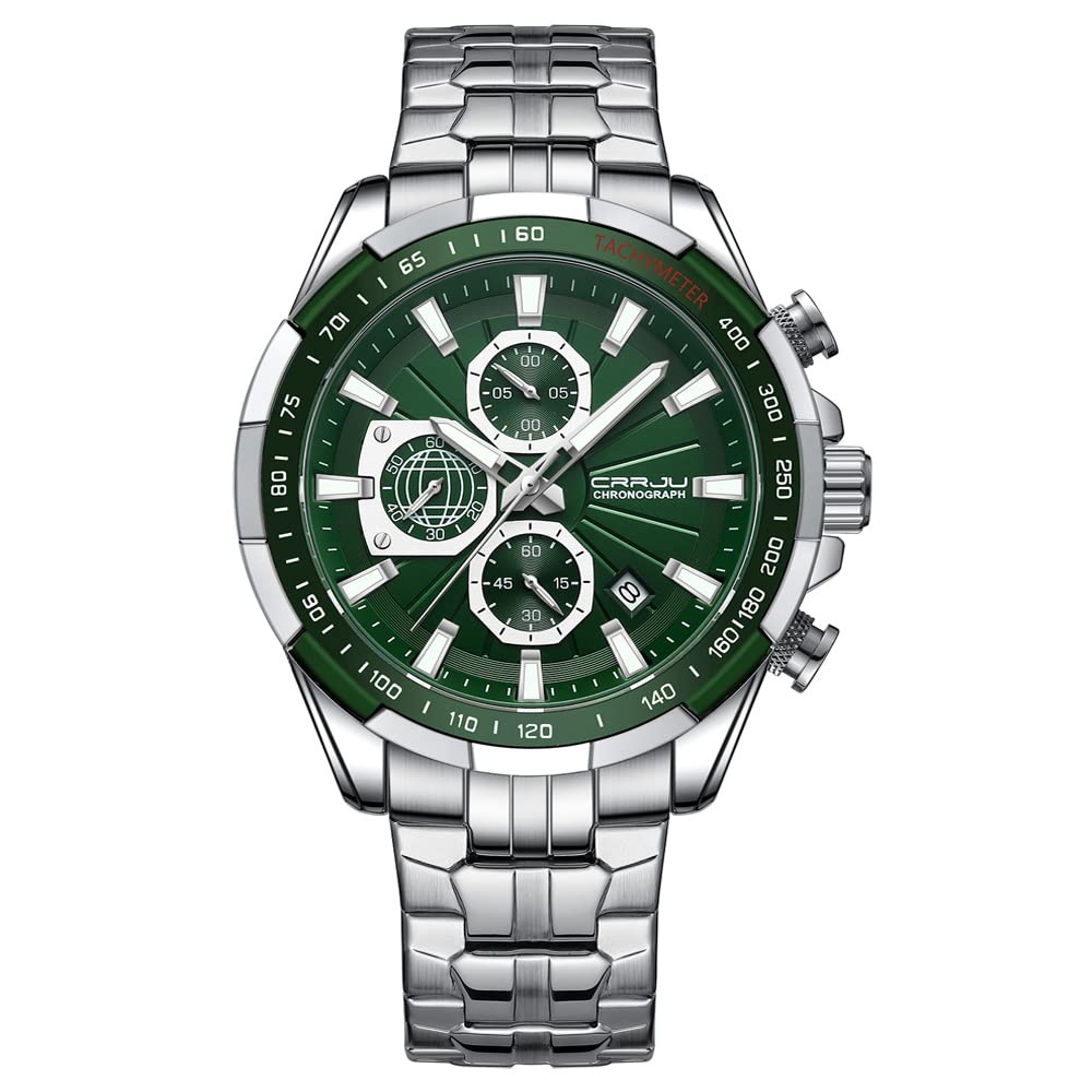 Men Wristwatches Fashion Luxury Stainless Steel Watches for Men Business Auto Date Glow Analog Quartz Wristwatches