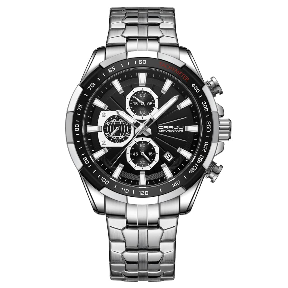 Men Wristwatches Fashion Luxury Stainless Steel Watches for Men Business Auto Date Glow Analog Quartz Wristwatches