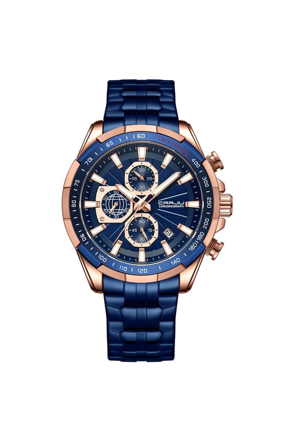 Men Wristwatches Fashion Luxury Stainless Steel Watches for Men Business Auto Date Glow Analog Quartz Wristwatches