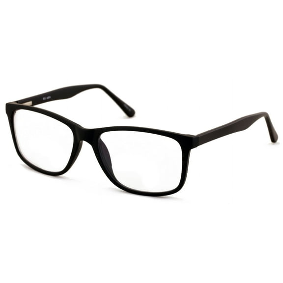 Men XL wide reading glasses clear lens optical reader Anti Blue Blocker UV 150mm +2.00