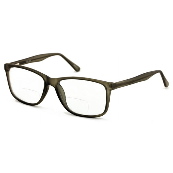 Men XL wide reading glasses clear lens optical reader Anti Blue Blocker UV 150mm BIFOCAL +2.50