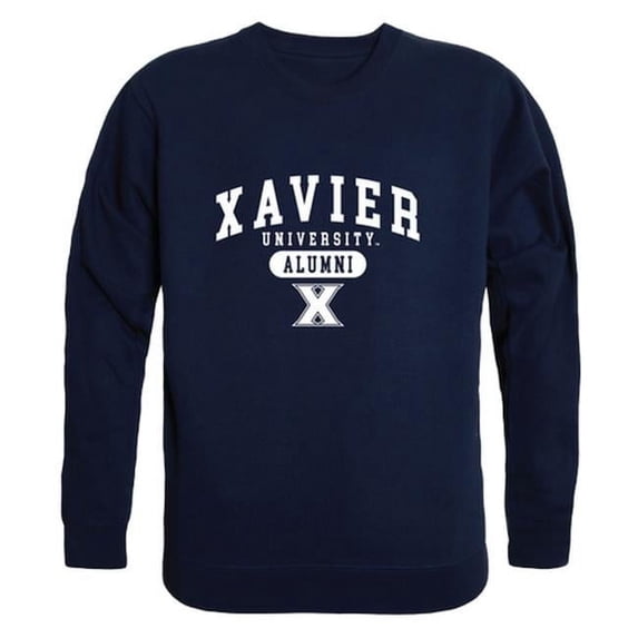 Men Xavier Musketeers Alumni Fleece, Navy - Extra Large