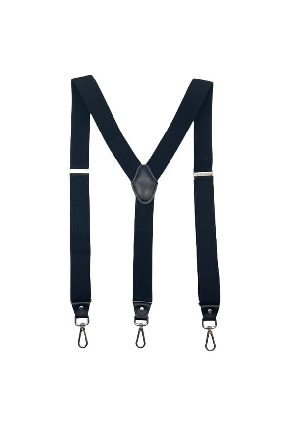 Men Y-Back Suspenders, 1.38 Inch Adjustable Heavy Duty Braces with Swivel Hooks
