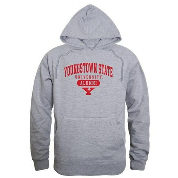 Men Youngstown State Penguins Alumni Hoodie, Heather Grey - Large