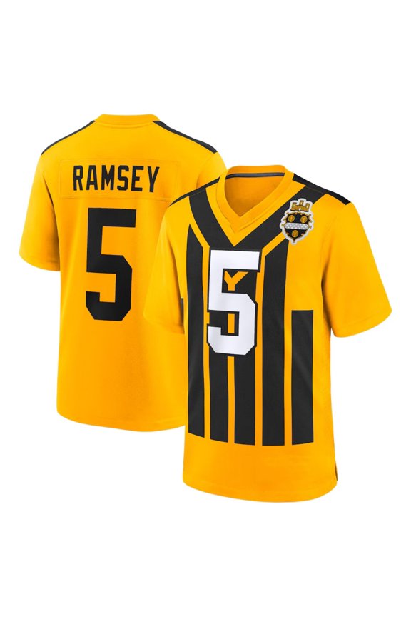 Men Youth Sport Shirts Jalen Ramsey Gold Alternate 1933 Throwback Game Jersey Fan Sport Shirts