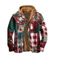 thumbnail image 1 of Men Zip Up Hoodie Fleece Lined Jacket Coats Heavyweight Winter Sweatshirt Thick Sherpa Lined Warm Overcoats, 1 of 2