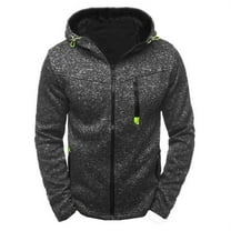 Men Zip Up Hoodies Casual Hooded Sweatshirt Jacket with Zip Pockets Lightweight Long Sleeve Sports Coat Fall Outerwear