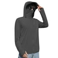 thumbnail image 1 of Men Zipper Hoodie Jacket UV Sun Protection Breathable Summer Shirts Big and Tall Long Sleeve Cooling Coat M, 1 of 4