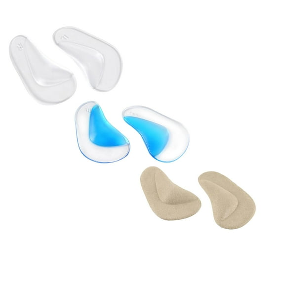 Men and Women Heart Pads Reusable Arch Support Insoles Flat Foot Inside Shoe Cushions Half Size forefoot Pad 1/2/3/4/5/6 Pairs