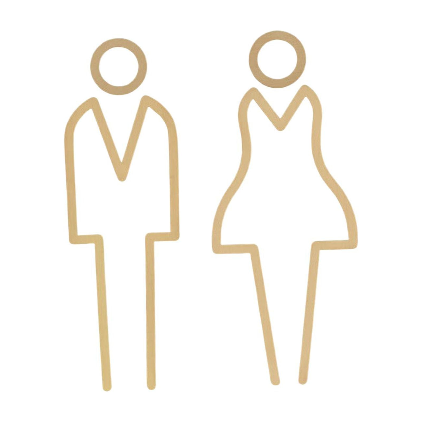 Men and Women Restroom Signage Fashion Toilet Sign for Restroom Offices ...