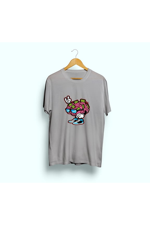 Men and Women Slim Fit Round Neck Tee, Skin-Friendly Comfort Money on the Mind Graphic t-shirt