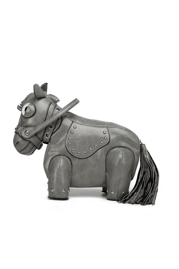 Men and Women Unique Novelty Steampunk Horse Shaped Crossbody Shoulder Bag Handbag Purse