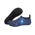 thumbnail image 1 of Men and Women a Slip On Barefoot Quick-Dry Beach Aqua Yoga Water Shoes (Light Shine/Navy, 13-14 Women/10.5-11 Men), 1 of 8