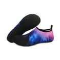 thumbnail image 1 of Men and Women a Slip On Barefoot Quick-Dry Beach Aqua Yoga Water Shoes (Nebula/Black, 4-5 Women), 1 of 8